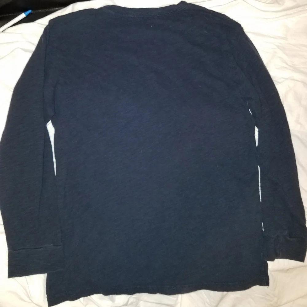 🤑5/$25 GAP KIDS Navy Blue Long Sleeve Baseball Graphic Tee